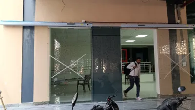 Automatic sliding door AIIMS DELHI